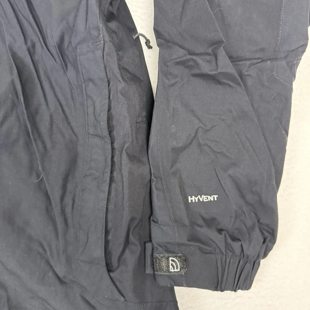 The North Face HyVent Ski Jacket Men's Large Black‎ Hooded Shell Parka 2008